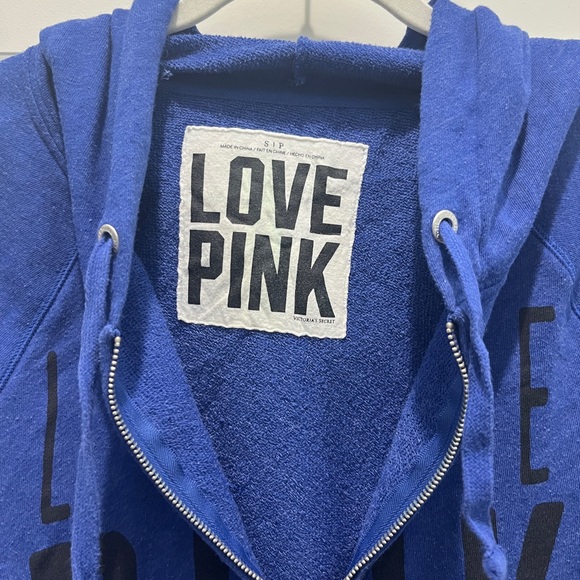 VINTAGE Y2K VICTORIAS SECRET PINK HOODIE - Picture 2 of 3